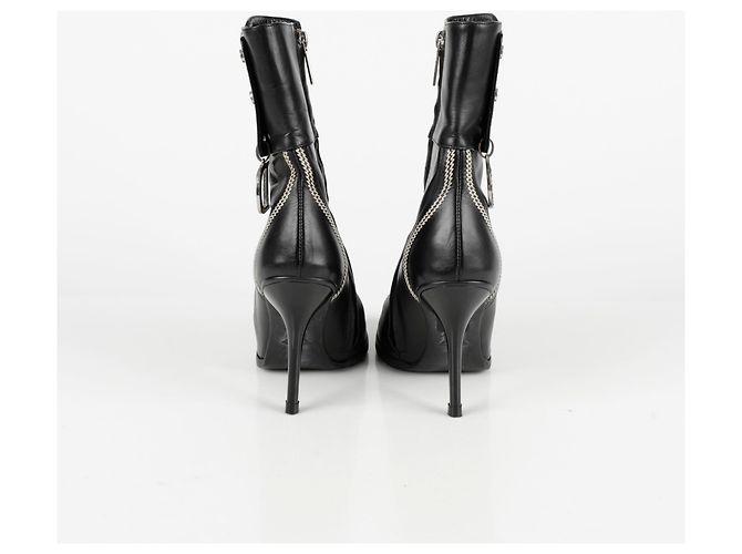 Dior Dekorative Knöchelstiefel mit Absatz Größe CD Schwarz - Ansicht 8