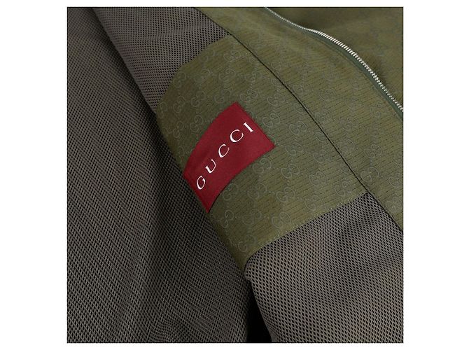 Gucci Giacca con cappuccio in ribstop Marrone - vista 11