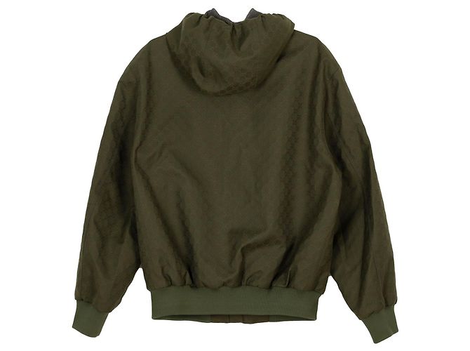 Gucci Giacca con cappuccio in ribstop Marrone - vista 2
