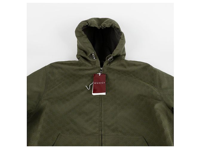 Gucci Giacca con cappuccio in ribstop Marrone - vista 3