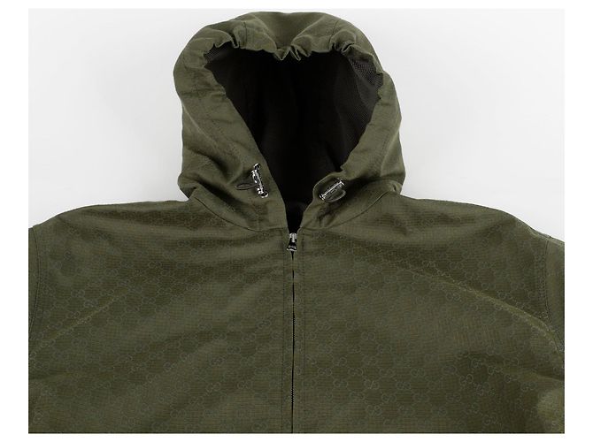 Gucci Giacca con cappuccio in ribstop Marrone - vista 4