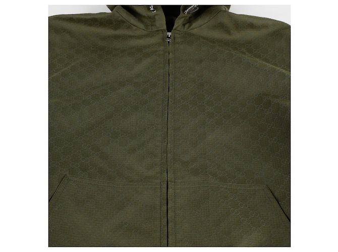 Gucci Giacca con cappuccio in ribstop Marrone - vista 5