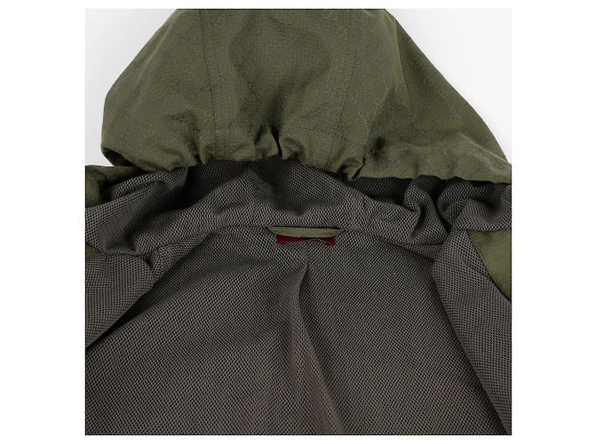 Gucci Giacca con cappuccio in ribstop Marrone - vista 9