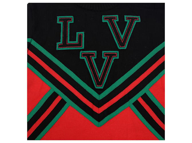 Louis Vuitton XL Size Logo Strick Rot - Ansicht 5