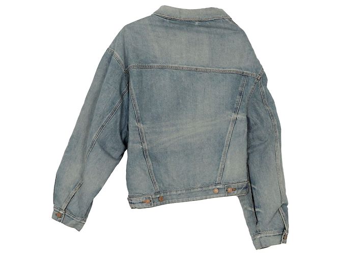 Balenciaga Chaqueta de denim asimétrica Azul - vista 2