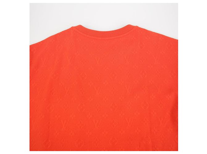 Louis Vuitton T-shirt con tasca e logo taglia Arancione - vista 10