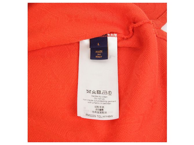 Louis Vuitton T-shirt con tasca e logo taglia Arancione - vista 11