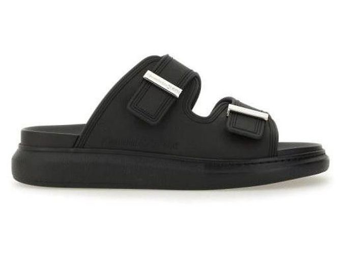 Alexander Mcqueen Slide Ibrido Nero - vista 4
