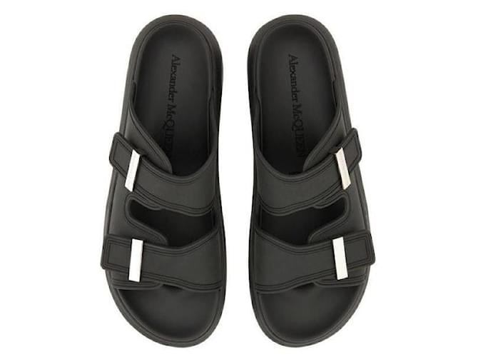 Alexander Mcqueen Slide Ibrido Nero - vista 9