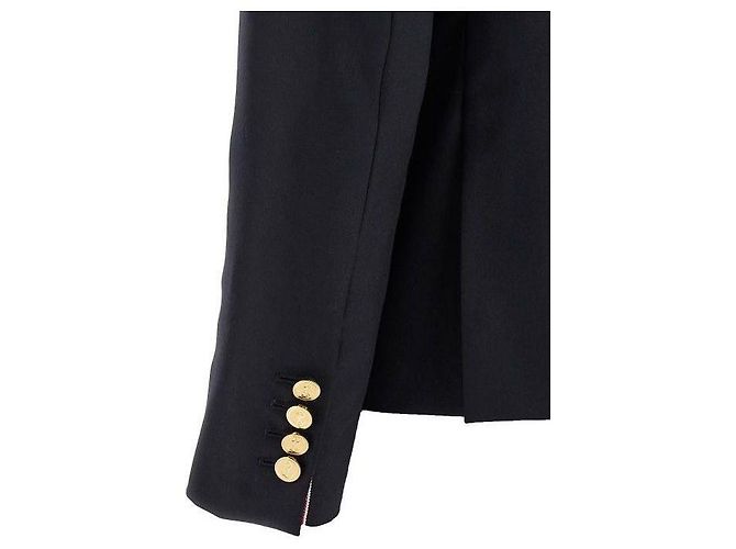 Thom Browne Chaqueta deportiva de lana twill con sisa alta Azul - vista 7