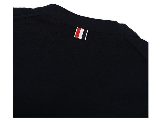 Thom Browne Cardigan de algodão com ajuste relaxado e decote em V - vista 7
