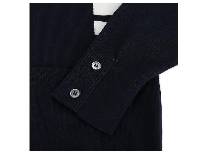 Thom Browne Cardigan de algodão com ajuste relaxado e decote em V - vista 8