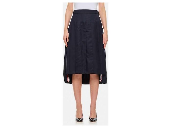 Thom Browne Knieplissierte Twill-Rock - Ansicht 4