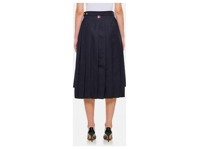 Thom Browne Knieplissierte Twill-Rock - Ansicht 6
