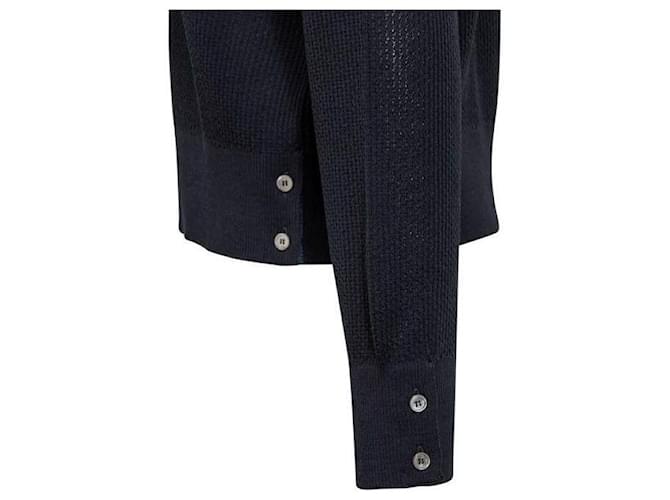 Thom Browne Pullover aus Wollcrepe mit lockerer Passform Blau - Ansicht 7