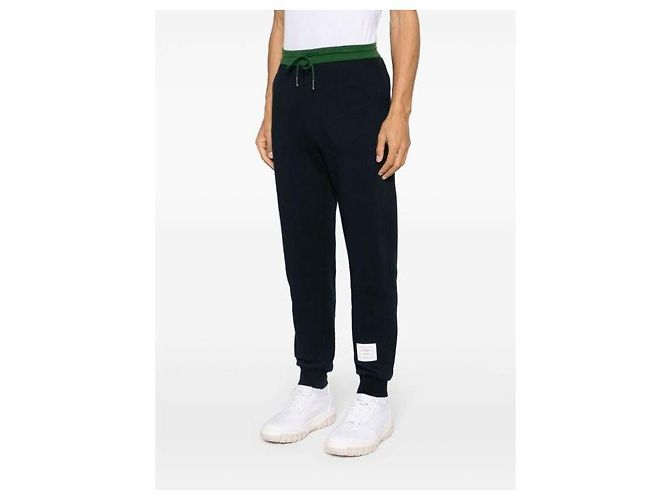 Thom Browne Bürstete Farbblock-Sweatpants Blau - Ansicht 7