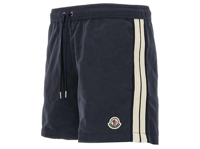 Moncler Pantaloni da bagno con patch logo - vista 6