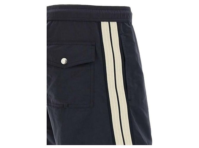 Moncler Pantaloni da bagno con patch logo - vista 8