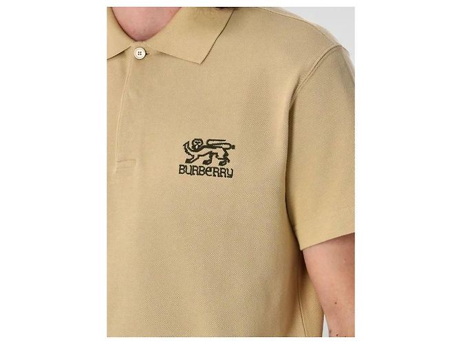 Burberry Polo con Logo a Maniche Corte - vista 6
