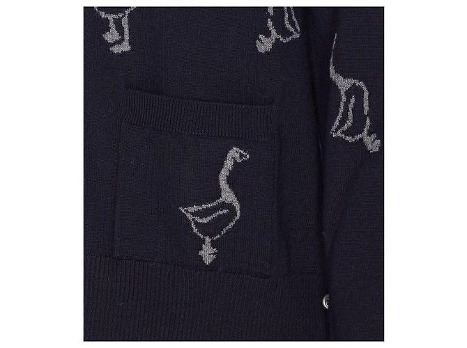 Thom Browne Merinowoll-V-Ausschnitt-Cardigan - Ansicht 6