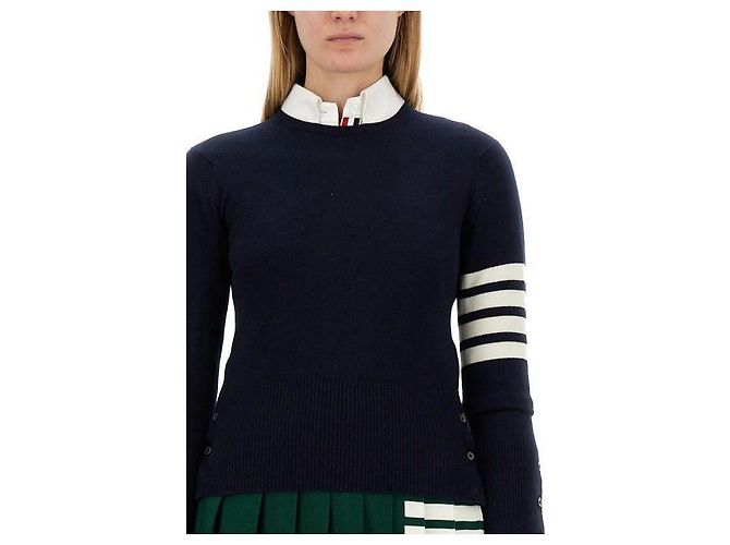 Thom Browne Classic Cashmere Pullover Knit - view 7