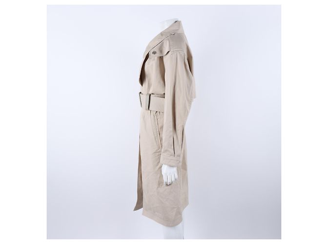 Abrigo Trench Hermès Castaño - vista 2