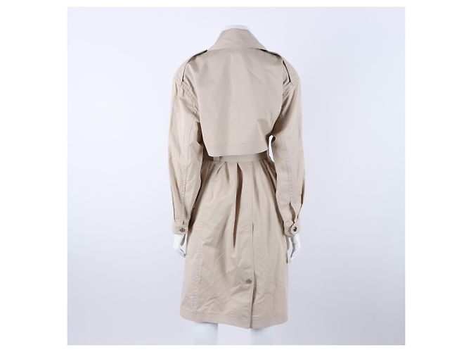 Abrigo Trench Hermès Castaño - vista 3