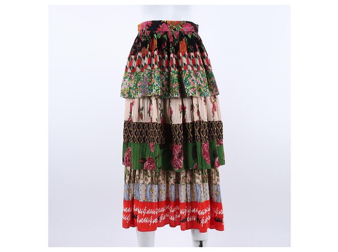 Falda de seda Gucci Multicolor - vista 3