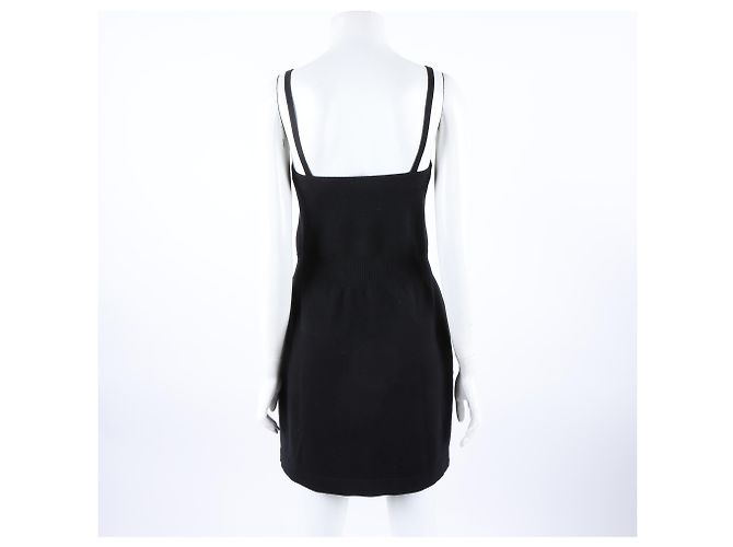 Vestido de punto sin mangas Chanel Negro - vista 3
