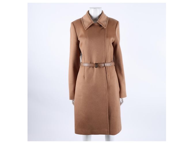 Abrigo de cachemira Burberry Castaño - vista 2