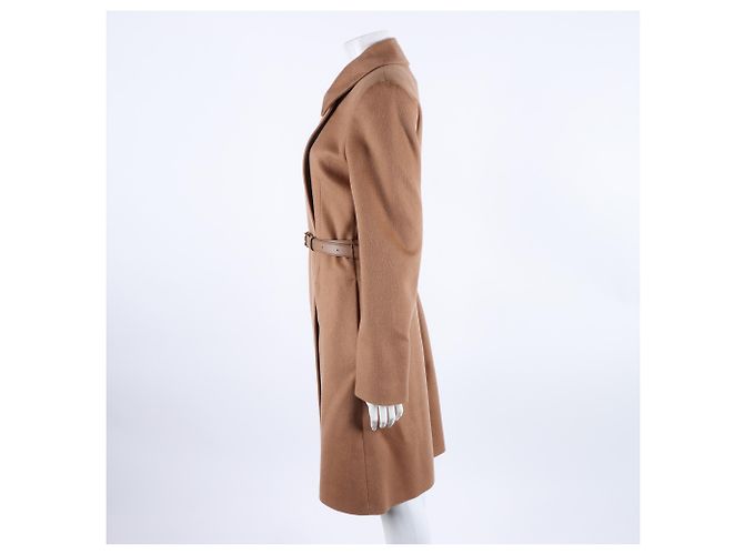 Abrigo de cachemira Burberry Castaño - vista 3