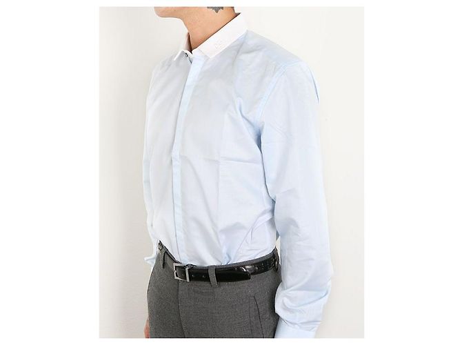 Dolce & Gabbana Camicia con ricamo DG Blu - vista 2