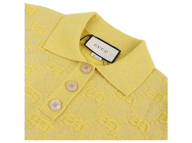 Gucci Punto de lana Amarillo - vista 5