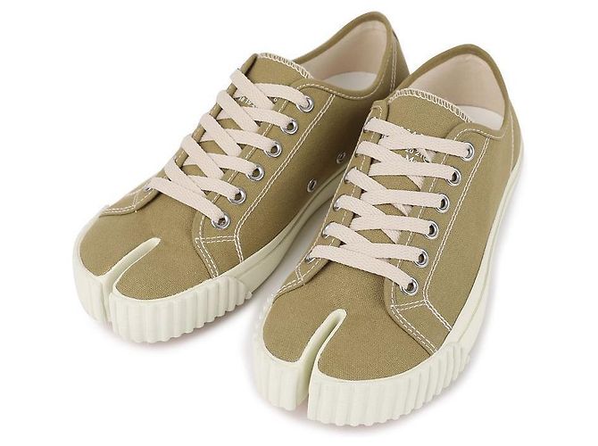 Maison Martin Margiela Tênis Tabi para homens Verde - vista 3