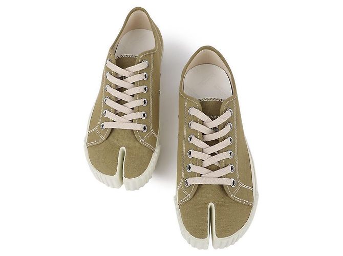 Maison Martin Margiela Tênis Tabi para homens Verde - vista 4