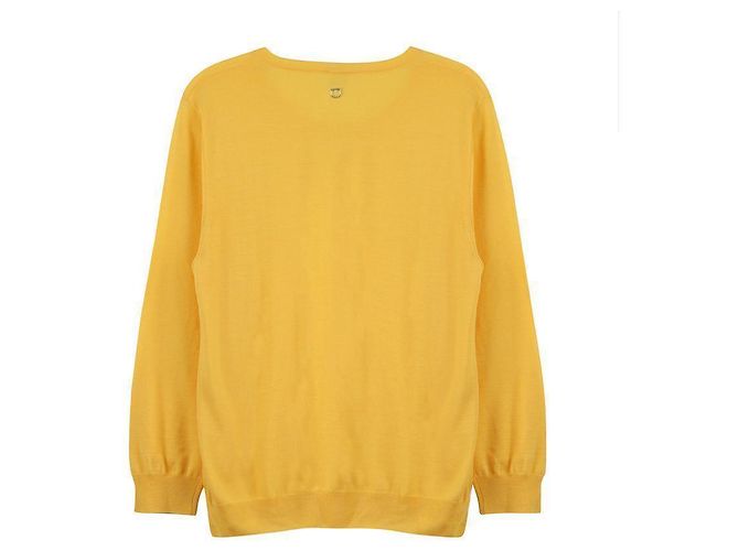Salvatore Ferragamo Rundhals Strick Gelb - Ansicht 4