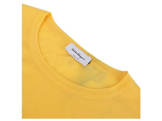 Salvatore Ferragamo Rundhals Strick Gelb - Ansicht 5