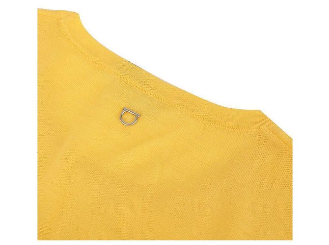 Salvatore Ferragamo Rundhals Strick Gelb - Ansicht 9