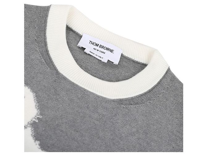 Thom Browne Suéter de algodão Hector Marrom - vista 5
