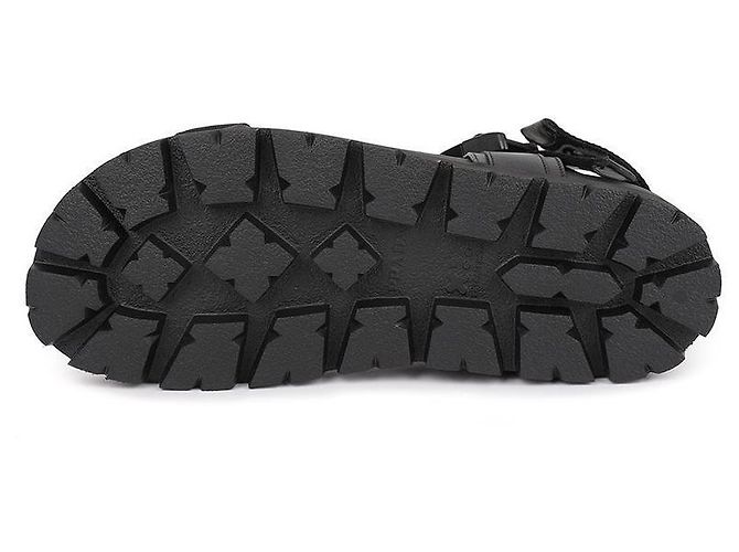Prada Nylon Buckle Strap Sandals Black - view 7