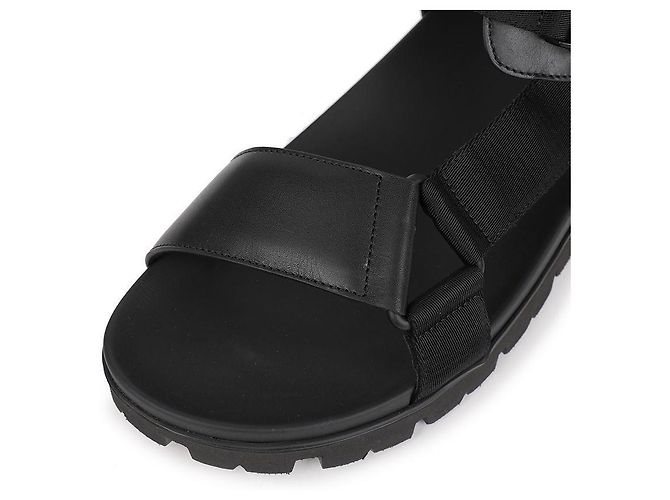 Prada Nylon Buckle Strap Sandals Black - view 9