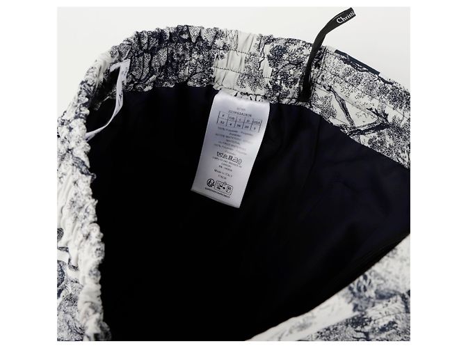 Dior Riviera Toile de Jouy Rockhose Größe Blau - Ansicht 10