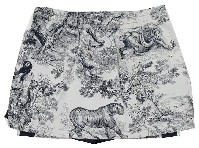 Dior Riviera Toile de Jouy Rockhose Größe Blau - Ansicht 2
