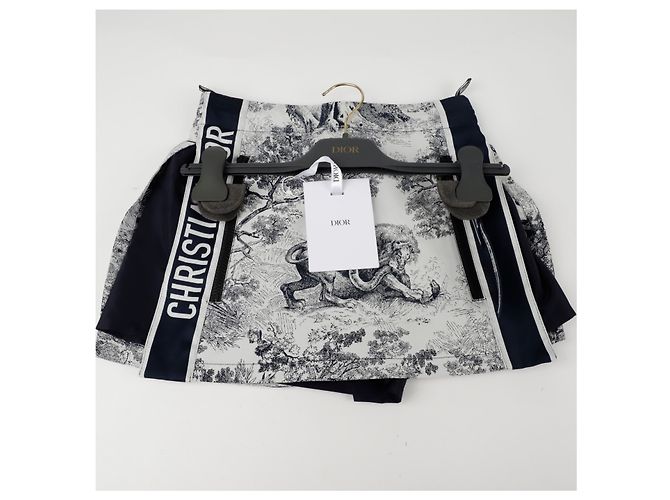 Dior Riviera Toile de Jouy Rockhose Größe Blau - Ansicht 3