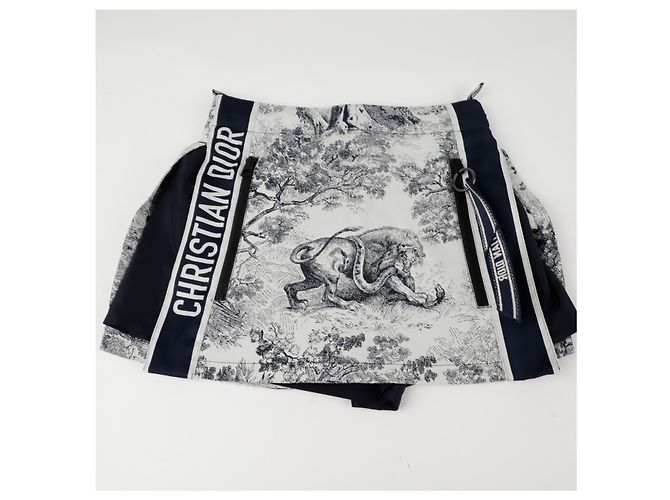 Dior Riviera Toile de Jouy Rockhose Größe Blau - Ansicht 4