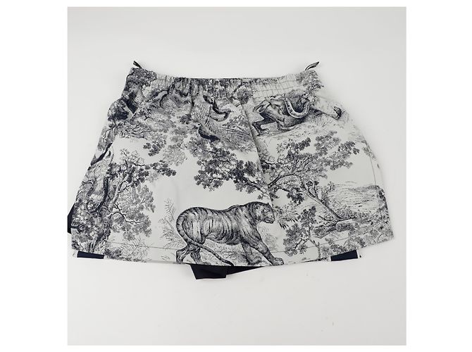 Dior Riviera Toile de Jouy Rockhose Größe Blau - Ansicht 9