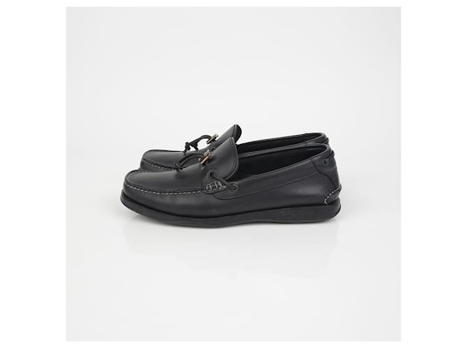 Salvatore Ferragamo Mocassino con stringhe Nero - vista 4