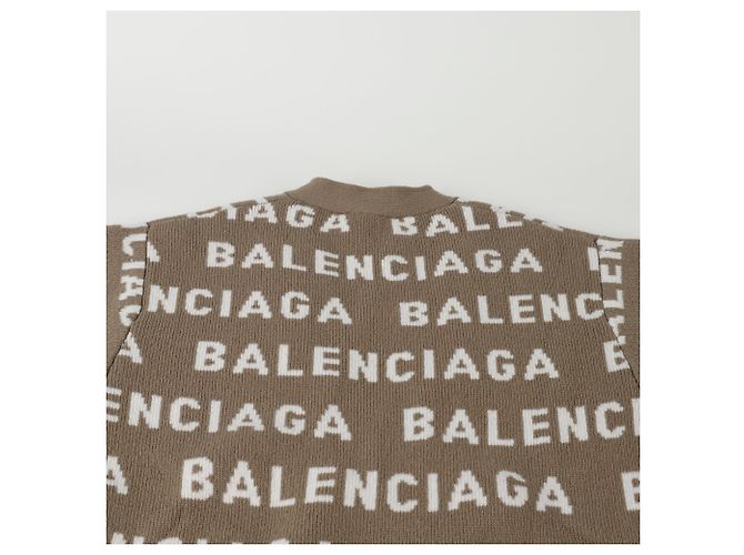 Balenciaga Logo Cardigan Größe Braun - Ansicht 10