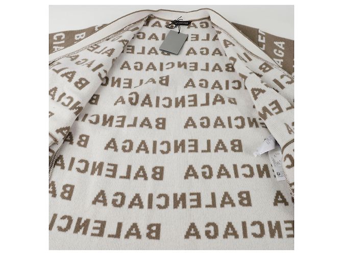 Balenciaga Logo Cardigan Größe Braun - Ansicht 9