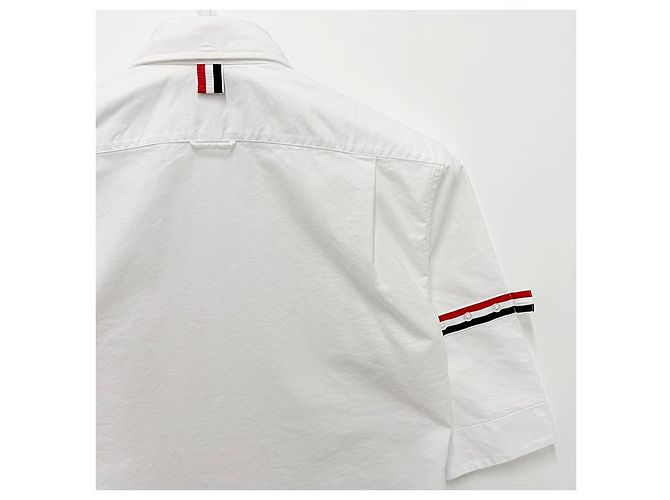 Thom Browne Klassisches Kurzarmhemd in Weiß - Ansicht 17